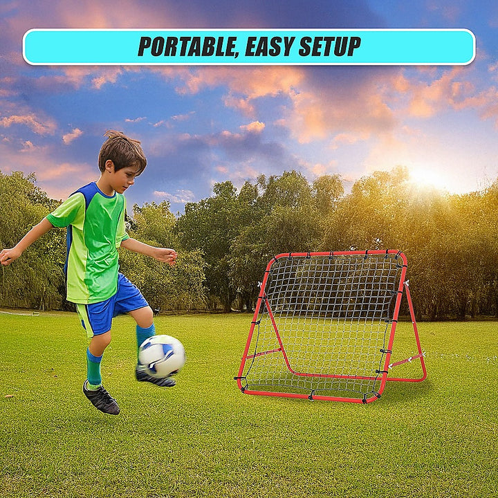 Soccer Rebound Net Sports Trainer Rebounder Football Game Practice Training Goal