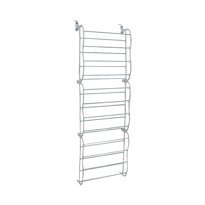 36 Pair Shoe Holder Organiser Over The Door Hanging Shelf Rack Storage Hook