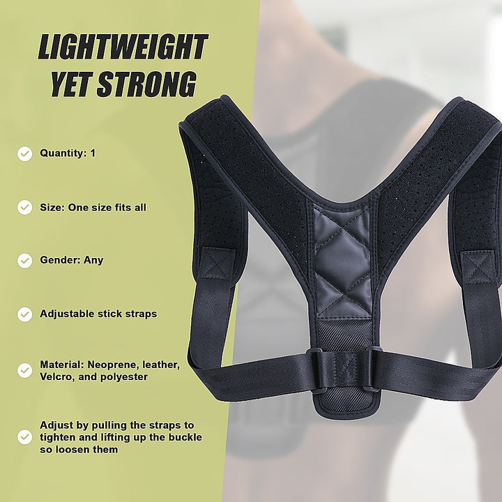 Posture Clavicle Support Corrector Back Straight Shoulders Brace Strap Correct