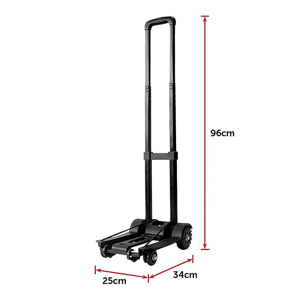 Portable Cart Folding Dolly Push Truck Hand Collapsible Trolley Luggage 70Kg