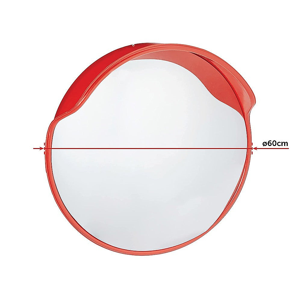 60cm Round Convex Mirror Blind Spot Safety Traffic Driveway Shop Wide Angle