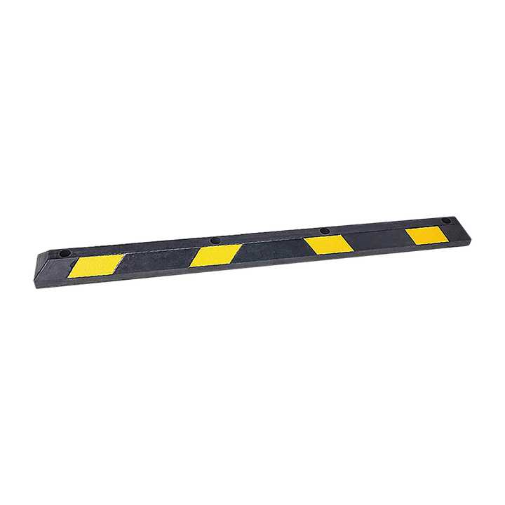 180cm Heavy Duty Rubber Curb Parking Guide Wheel Driveway Stopper Reflective Yellow