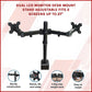 Dual LCD Monitor Desk Mount Stand Adjustable Fits 2 Screens Up To 27"