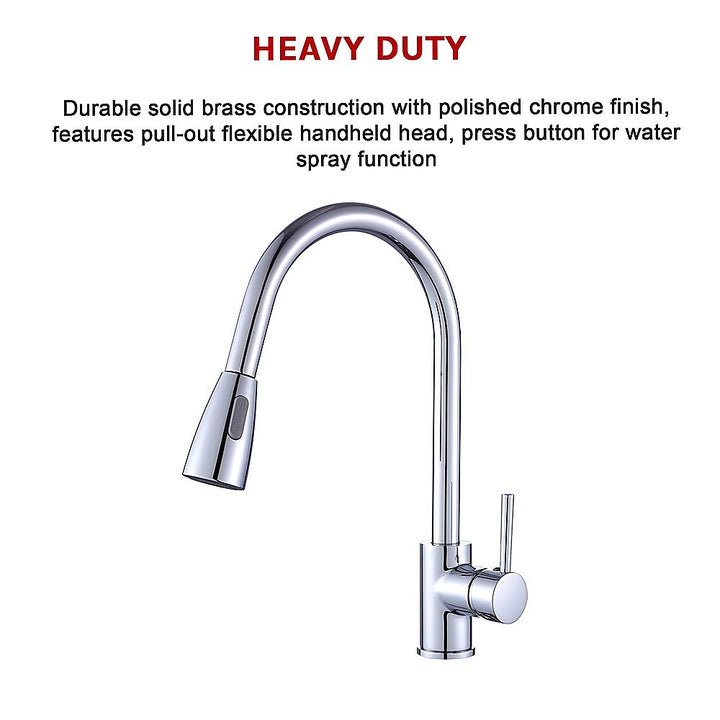 Basin Mixer Pull-Down Tap Faucet -Kitchen Laundry Bathroom Sink