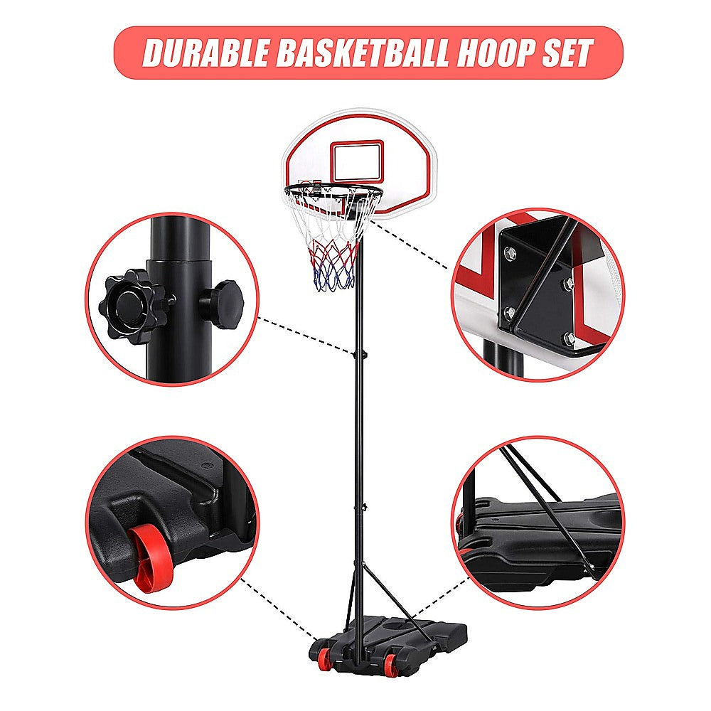 Basketball Ring Hoop Height Adjustable Portable Set