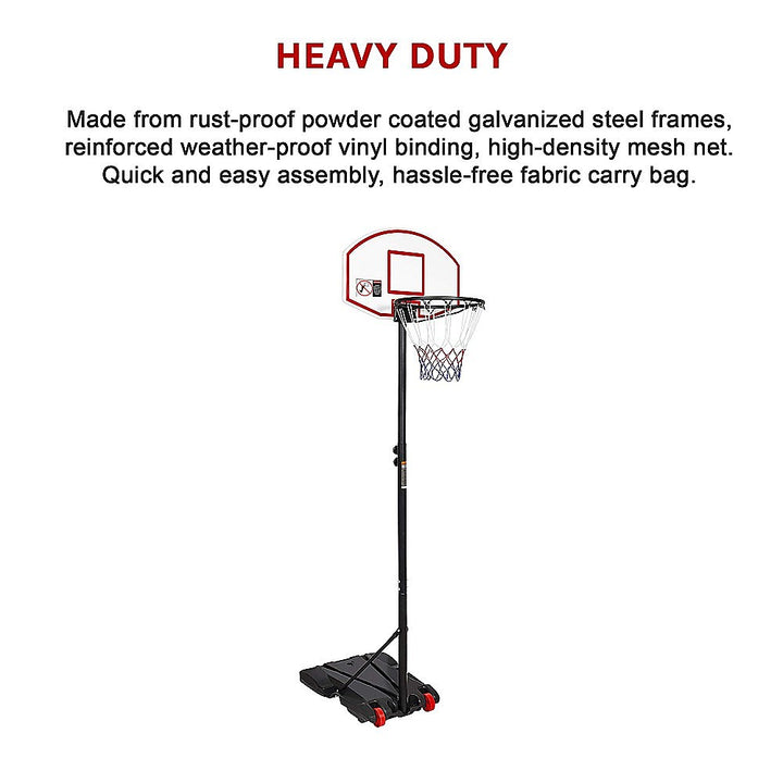 Basketball Ring Hoop Height Adjustable Portable Set