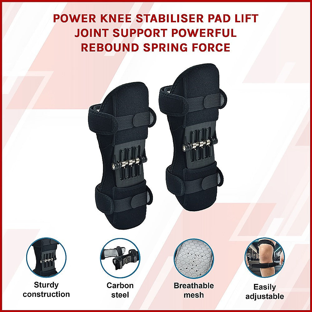 Power Knee Stabiliser Pad Lift Joint Support Powerful Rebound Spring Force