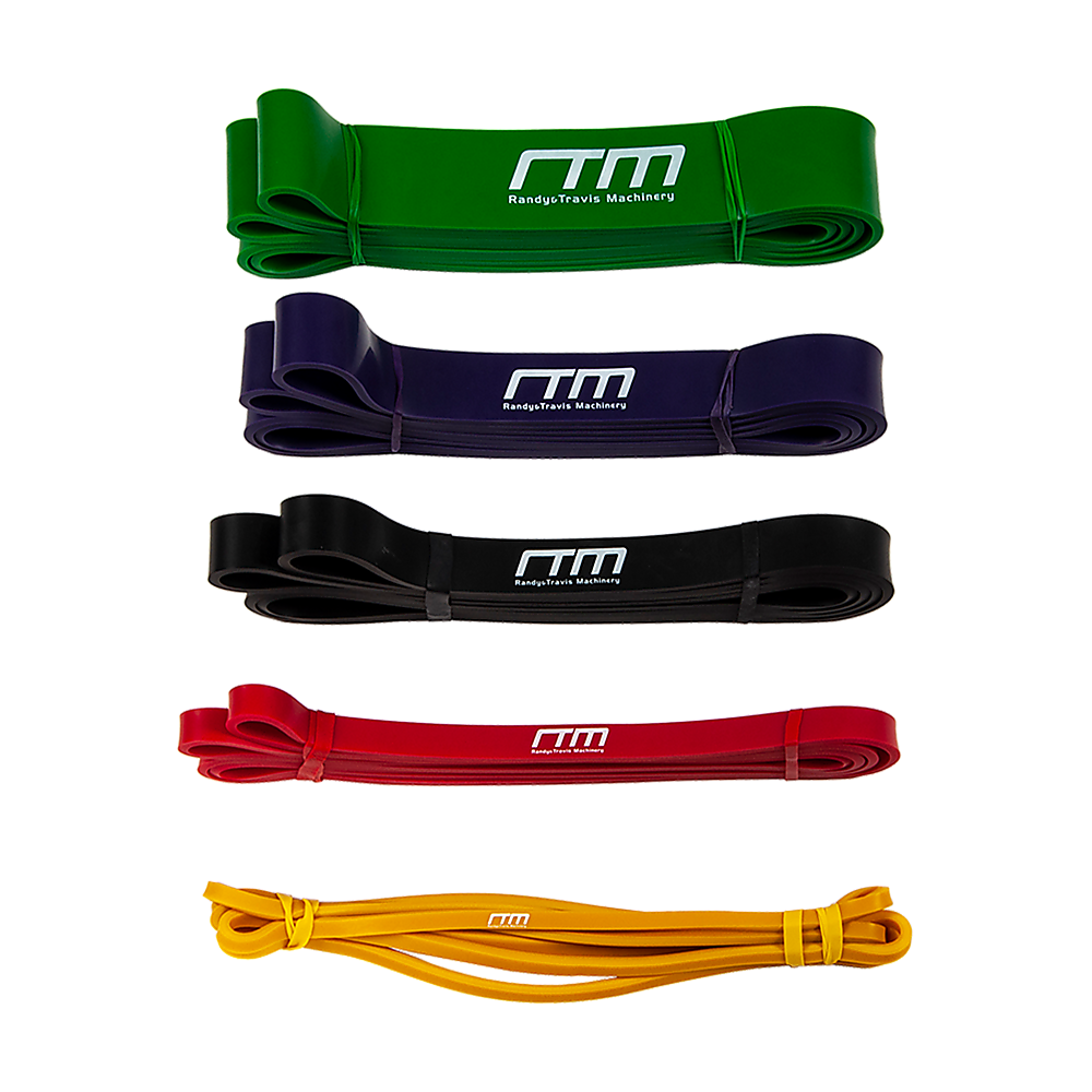 Resistance Band Loop Set of 5 Heavy Duty Gym Yoga Workout