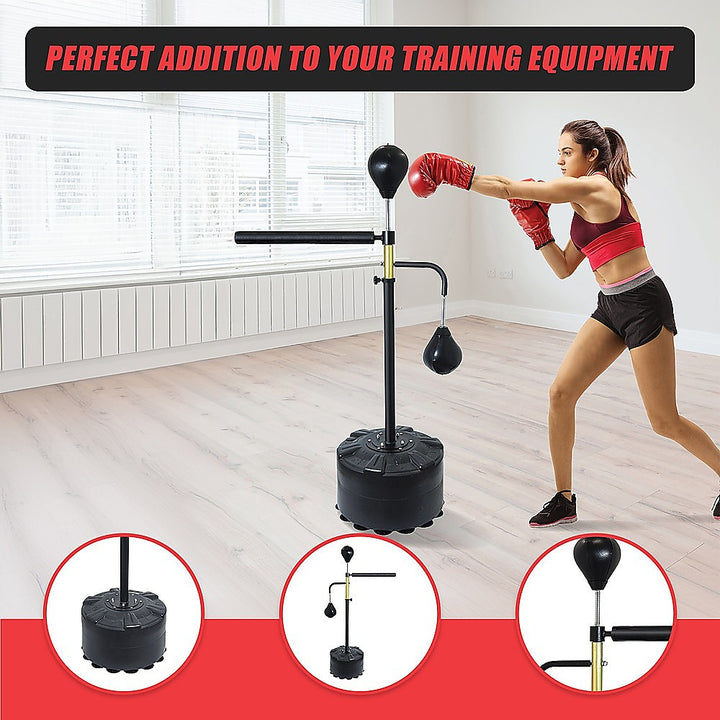 Free Standing Punching Bag Speedball Boxing Reflex Training Target Dummy Gym