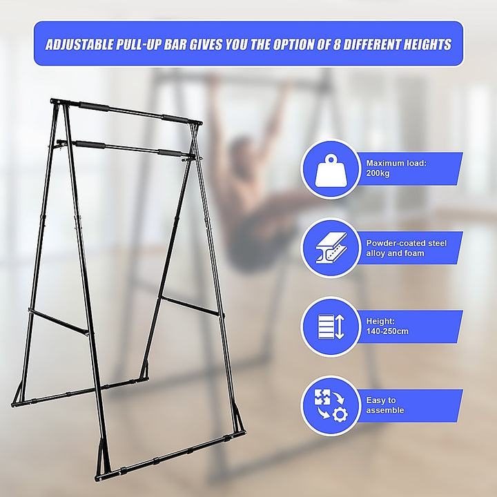 Pull-up Bar Free Standing Pull up Stand Sturdy Frame Indoor Pull Ups Machine