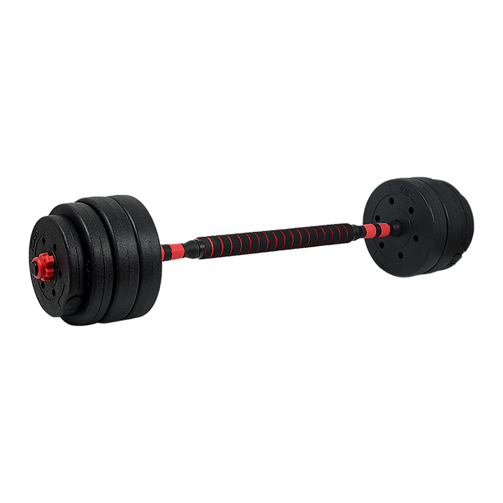 40kg Adjustable Rubber Dumbbell Set Barbell Home GYM Exercise Weights