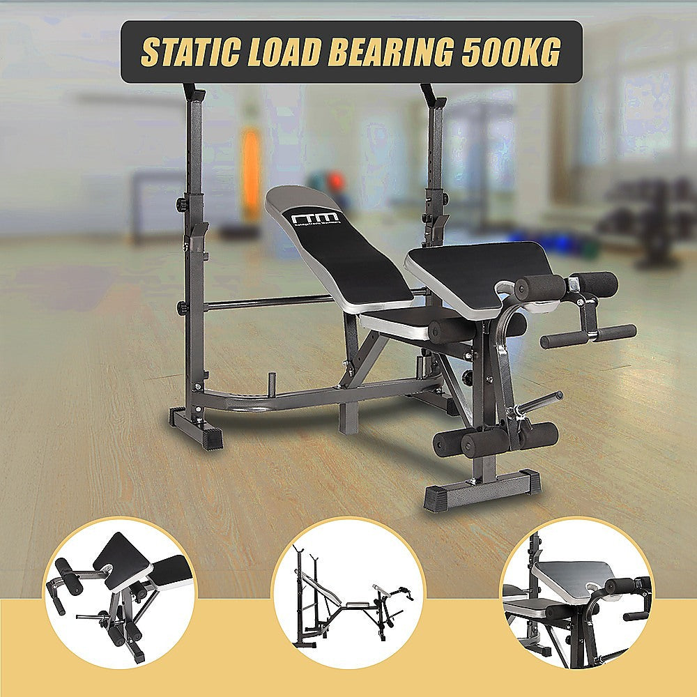 Multi Station Home Gym Weight Bench Press Leg Equipment Set Fitness Exercise