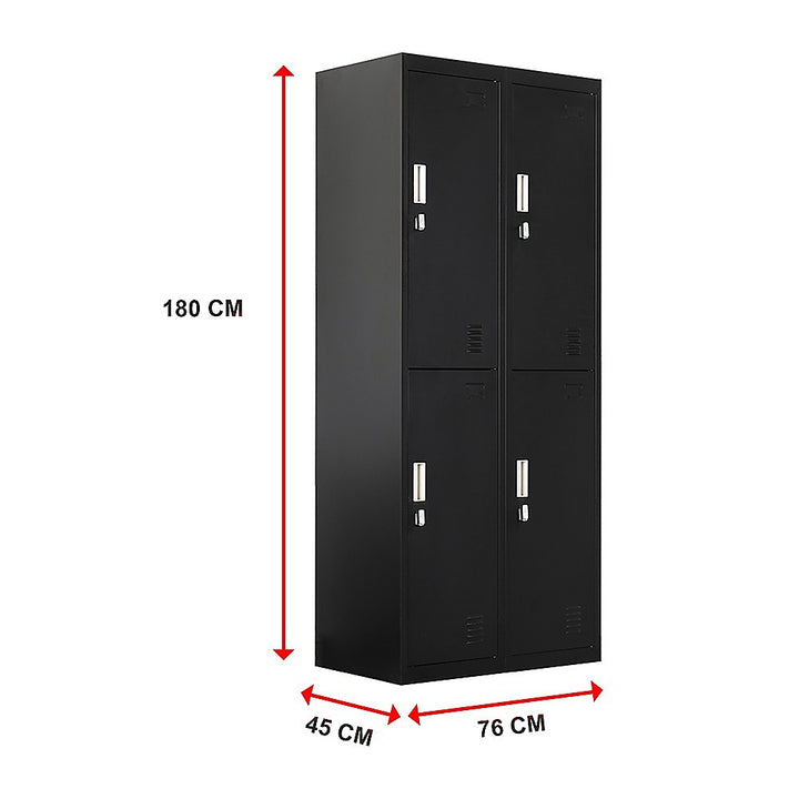 Four-Door Office Gym Shed Storage Locker