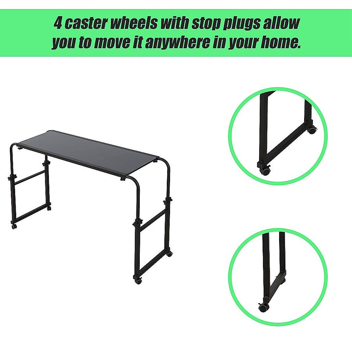 Overbed Table Work Laptop Desk with Wheels