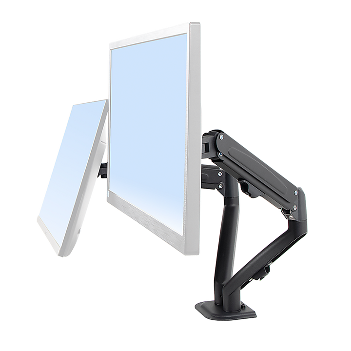 Dual Screen Gas-strut Monitor Stand Mount Desktop Bracket for LED/LC