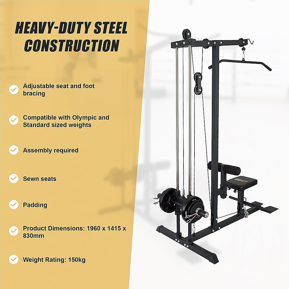 Lat PullDown Low Row Fitness Machine