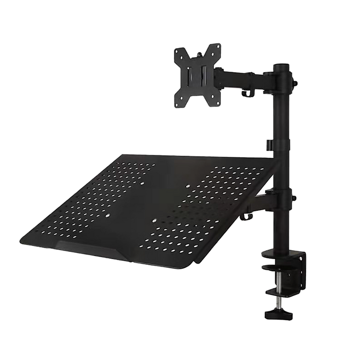 Monitor Mount & Laptop and Tablet Shelf Stands Holders Adjustable Workspace Arm