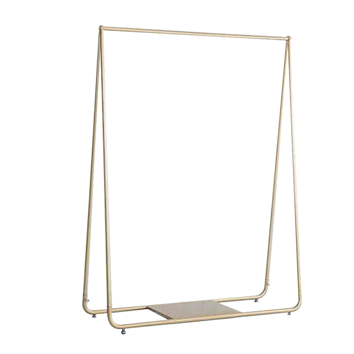 Gold Clothing Retail Shop Commercial Garment Display Rack