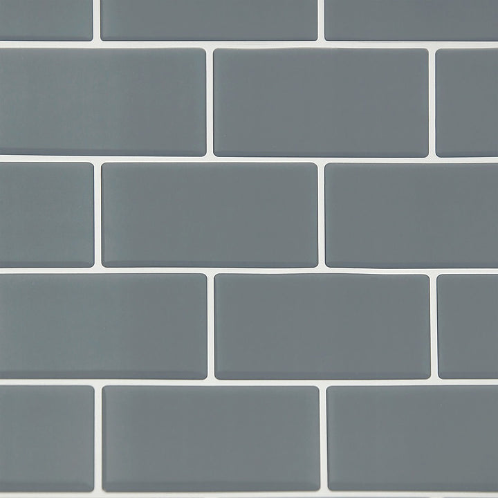 Tiles 3D Peel and Stick Wall Tile Dark Grey 10 Sheets