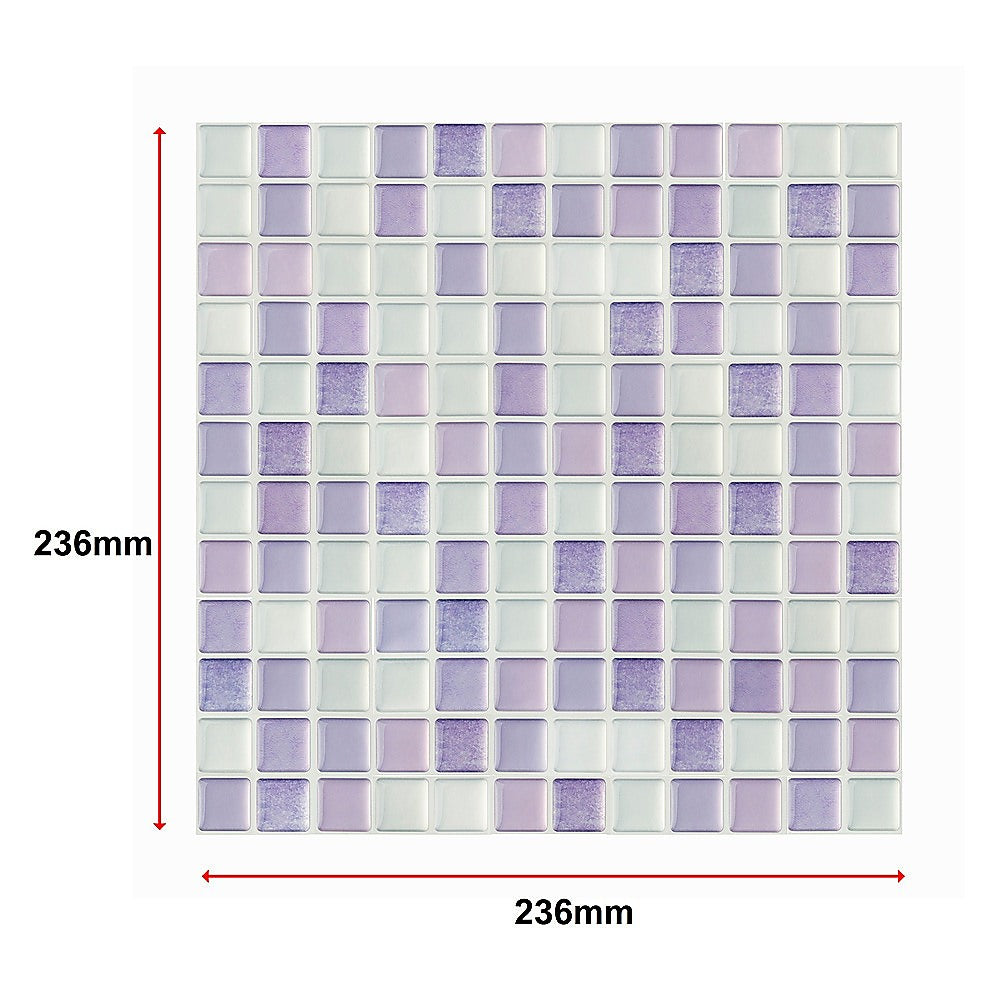 Tiles 3D Peel and Stick Wall Tile Crystal Mosaic 10 Sheets