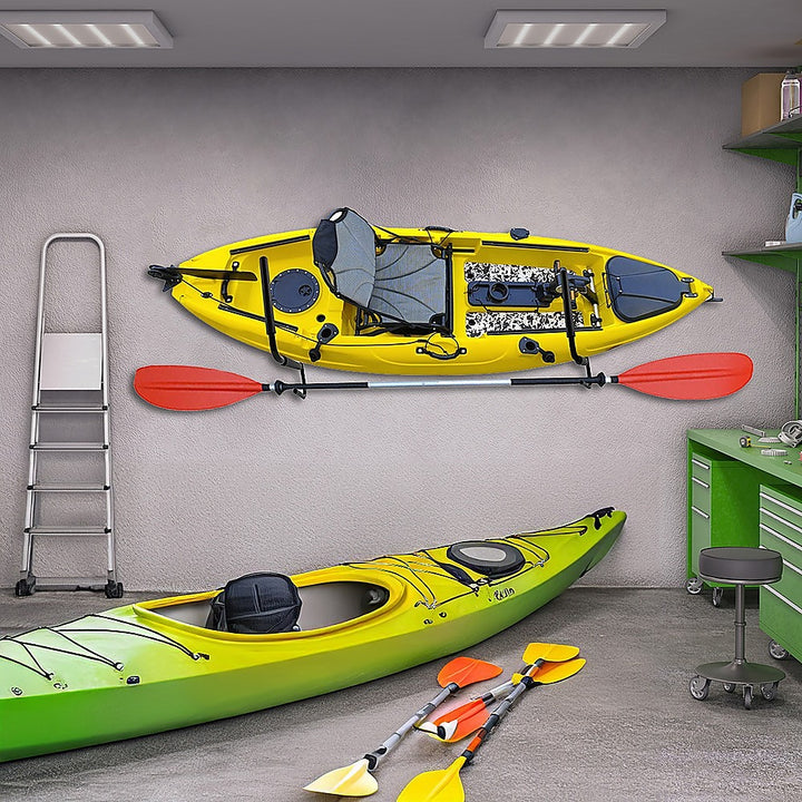 Pair Kayak Storage Rack Hanger Supporter Carrier Surfboard Holder Wall Bracket