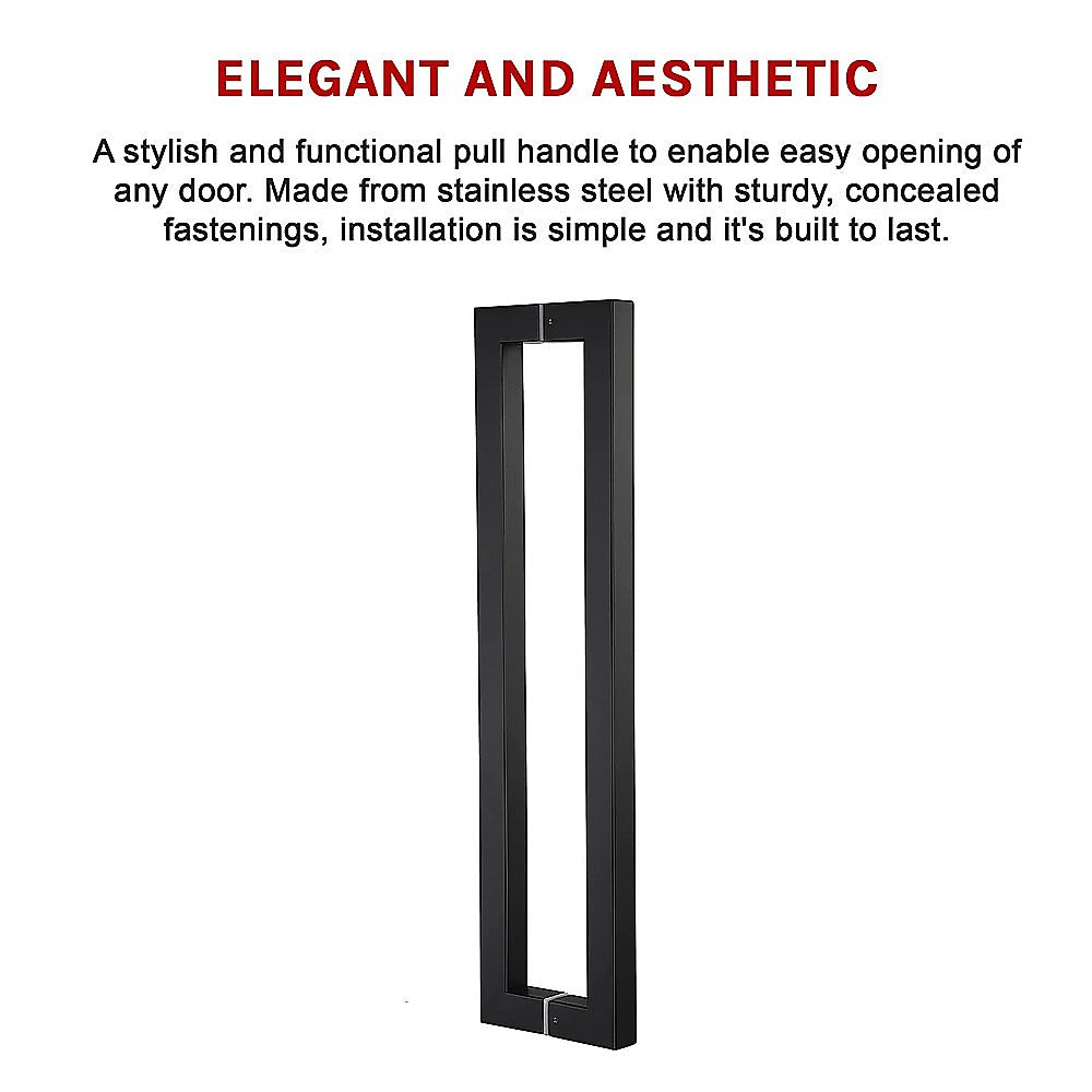 Entrance Door Pull Handle Matte Black 1500mm