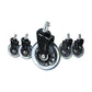 5x Office Chair Rollerblade Caster Wheels Safe for All Floors - Universal Fit