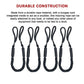 4 Pack Marine Bungee Dock Line Boat Mooring Rope Anchor Cord Stretch