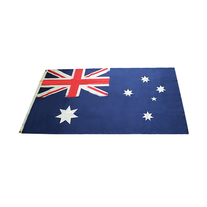 Australian Flag Heavy Duty Woven Spun Poly Australia Flag Metal Clips