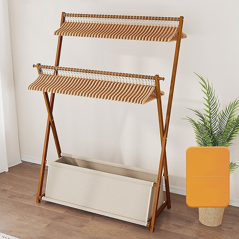 100cm Clothes Rail Rack Rack Garment Rack Freestanding Hanger Bedroom Clothing Rack With Lower Storage Shelf