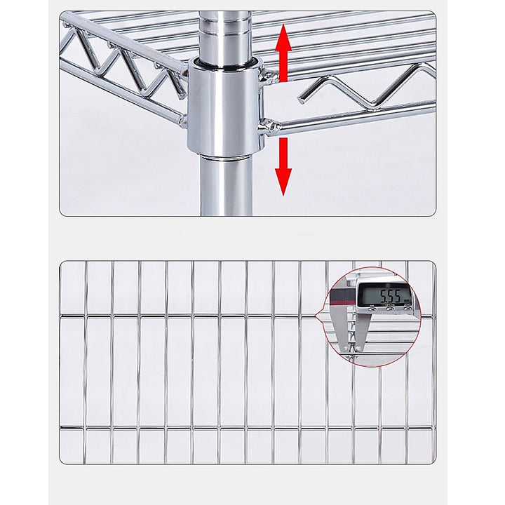 Modular Wire Storage Shelf 1200 x 450 x 1800mm Steel Shelving