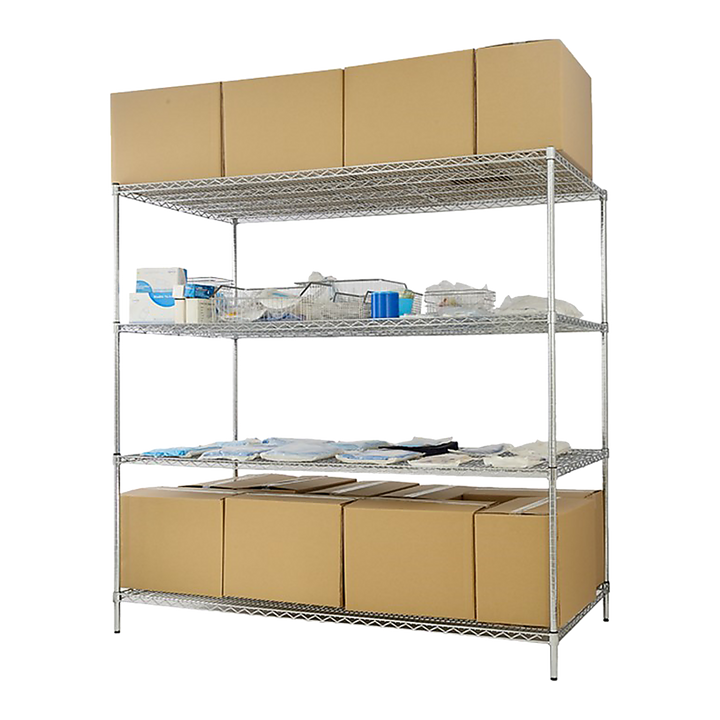 Modular Wire Storage Shelf 900 x 350 x 1800mm Steel Shelving