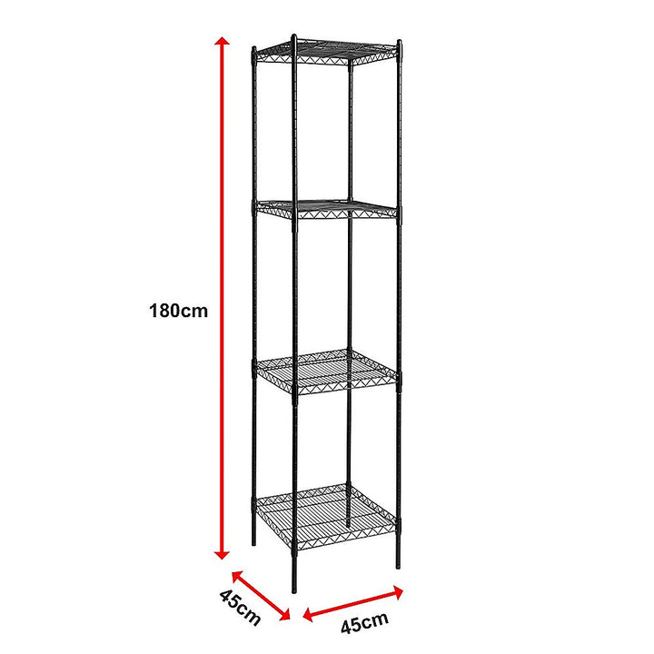 Modular Wire Storage Shelf 450 x 450 x 1800mm Steel Shelving