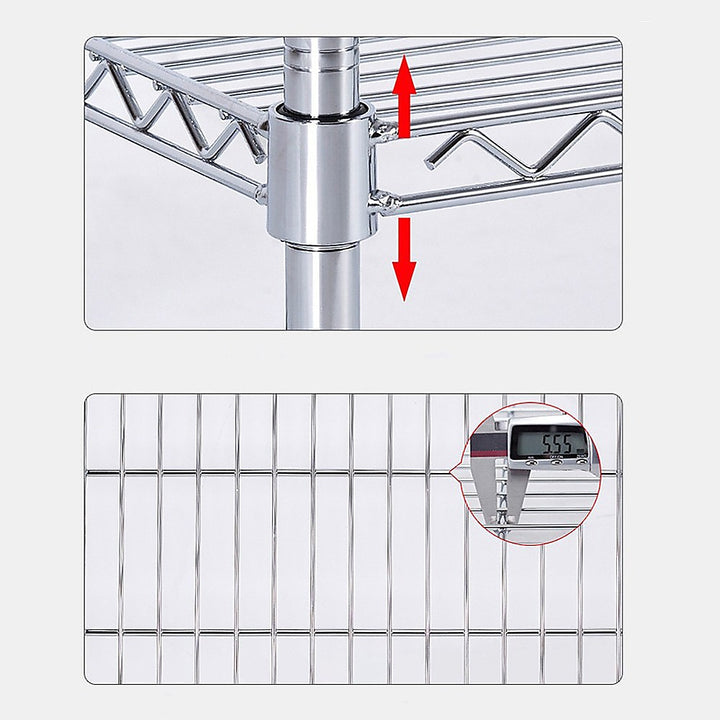 Modular Wire Storage Shelf 1200 x 600 x 1800mm Steel Shelving