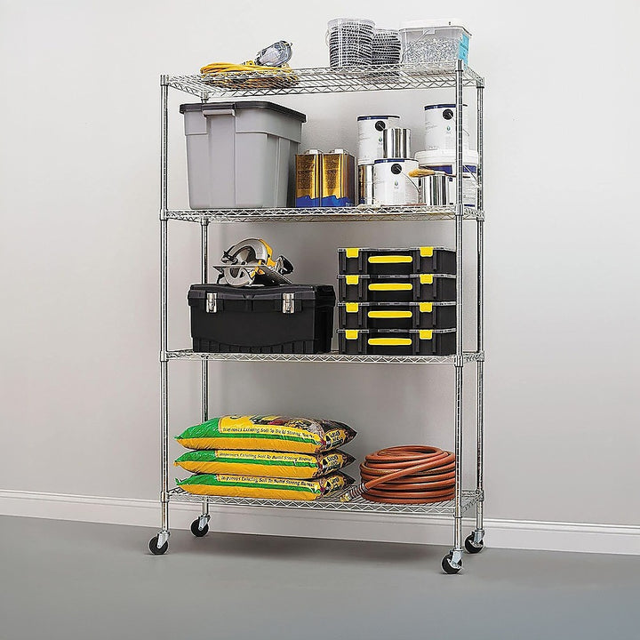 Modular Wire Storage Shelf 1200 x 600 x 1800mm Steel Shelving