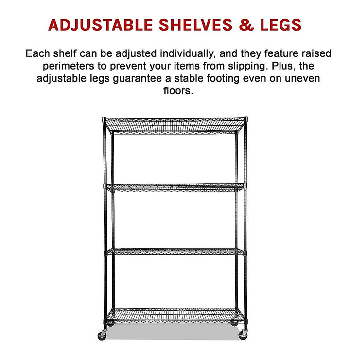 Modular Wire Storage Shelf 1500 x 350 x 1800mm Steel Shelving