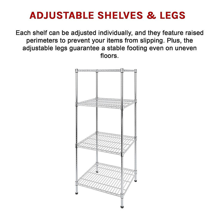 Modular Wire Storage Shelf 350 x 350 x 1800mm Steel Shelving