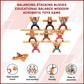 Balancing Stacking Blocks Educational Balance Wooden Acrobatic Toys Game