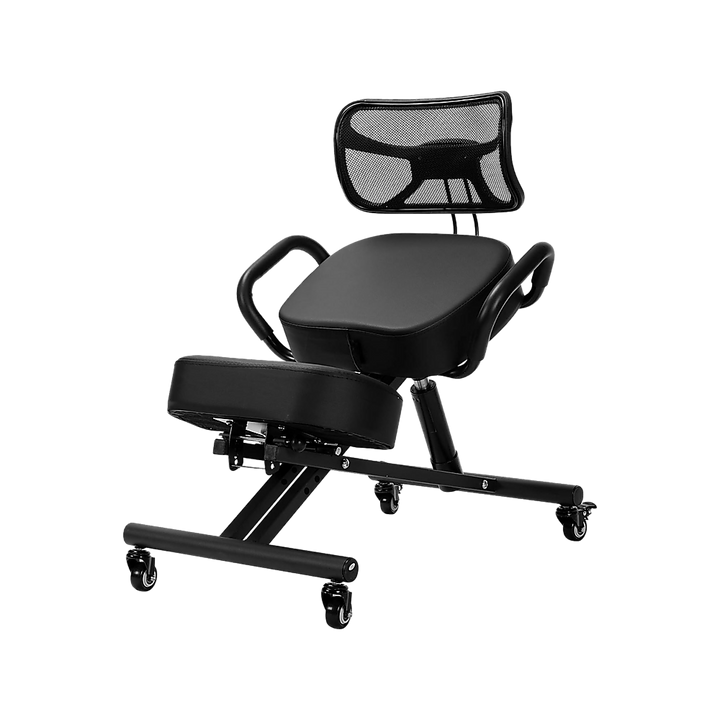 Ergonomic Kneeling Posture Chair with Backrest Adjustable Height and Casters