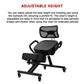 Ergonomic Kneeling Posture Chair with Backrest Adjustable Height and Casters