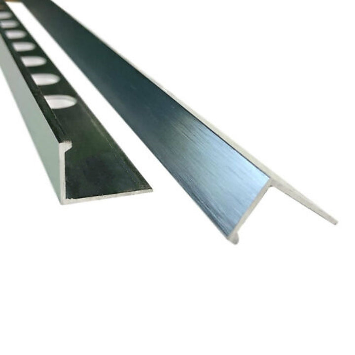 10 x Tile Trim Heavy Duty L Shaped Edge Aluminium 10mm