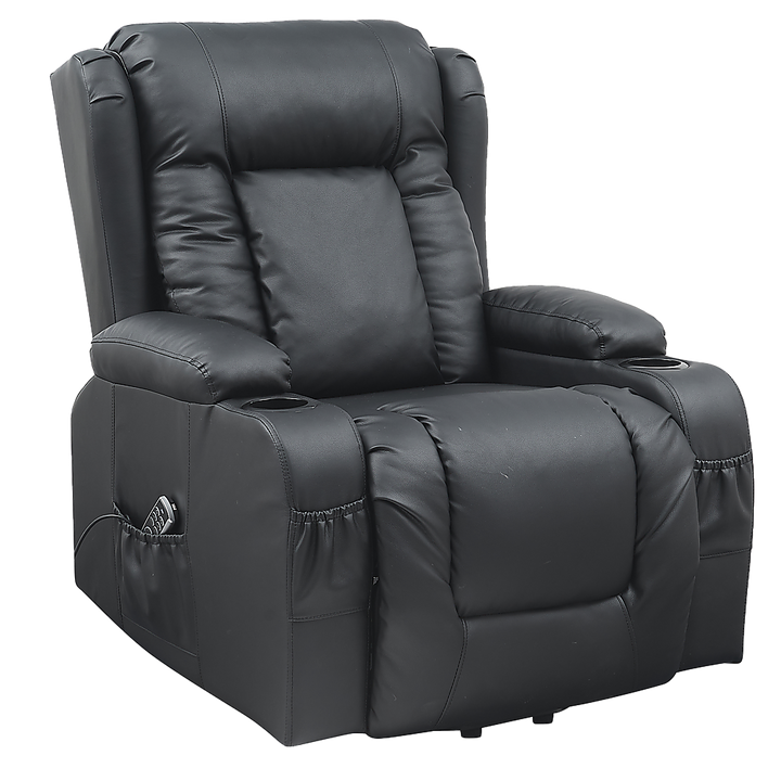 Lift Heated Leather Recliner Electric Massage Chair with USB port