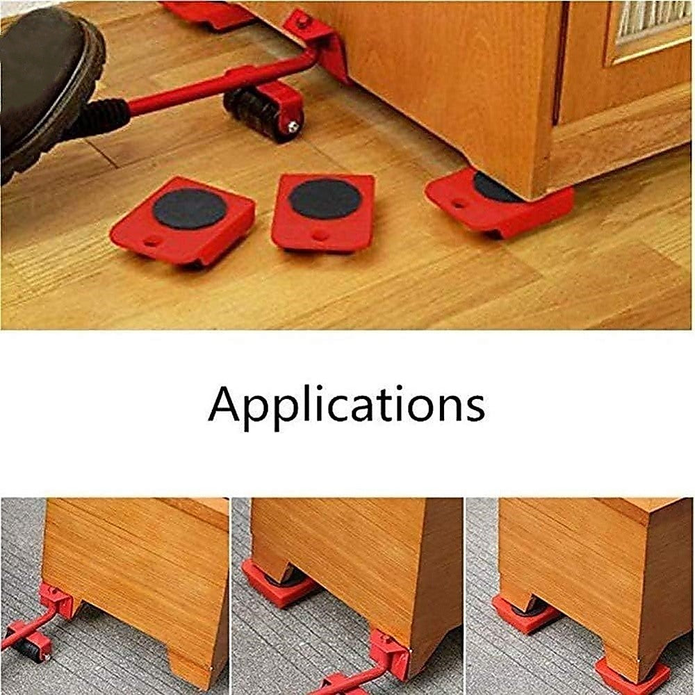 4 X All-purpose Dolly Plastic Heavy Duty Furniture Mover Slider Set