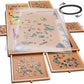 1500 Piece Rotating Wooden Jigsaw Puzzle Table 6 Drawers Board