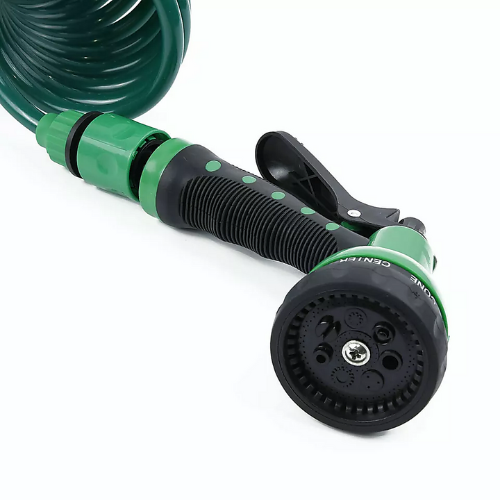 30M Garden Hose Heavy-Duty Coiled Spiral Car Washing Cleaning Water Hose Garden