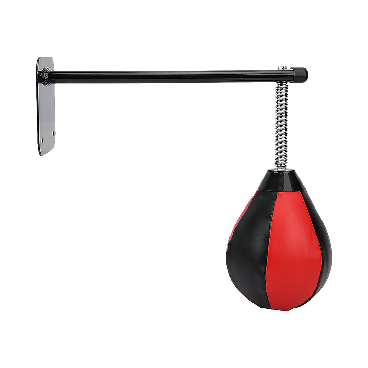 Wall Hanging Boxing Punching Bag Speed Training Stress Relief Kit with Wall Mount Bracket