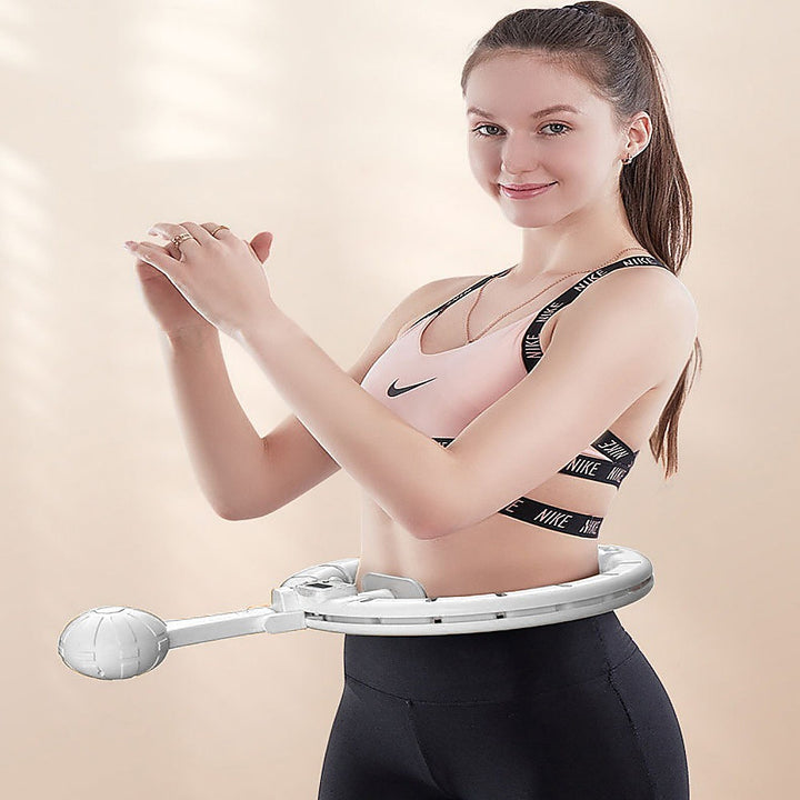 Weighted Hoola Hoop for Adults Weight Loss Exercise 2 in 1 Abdomen Massage Fitness