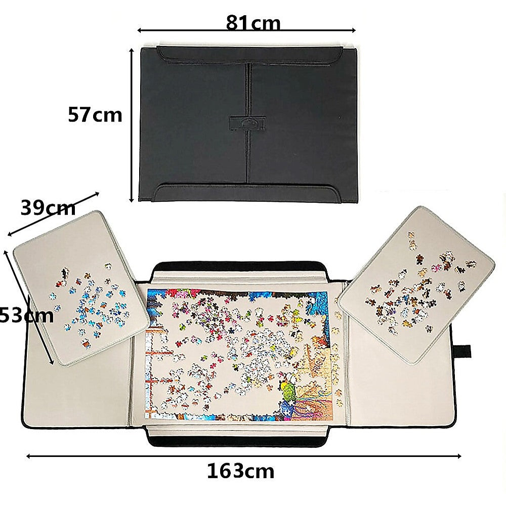 Portable Jigsaw 1000 Pieces Board Puzzle Storage Carry Safe Case Carrier