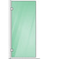 70x200cm Single Shower Glass Screen with Chrome F-brackets & Square Pole