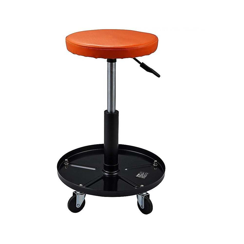 Rolling Shop Stool Mechanics Garage Stool Adjustable Work Seat Creeper